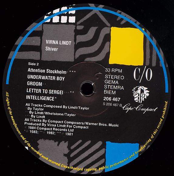 Virna Lindt : Shiver (LP, Album)