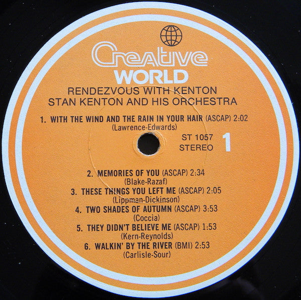 Stan Kenton : Rendezvous With Kenton (LP, Album)