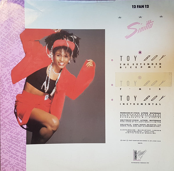 Sinitta : Toy Boy (The Extended Bicep Mix) (12", MP)