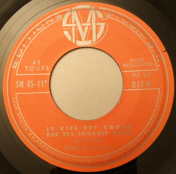 Aimé Duval : Le Ciel Est Rouge (7", EP, BIE)