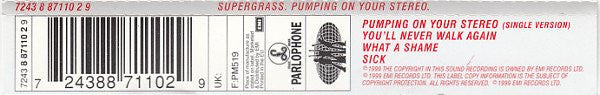 Supergrass : Pumping On Your Stereo (CD, Single)