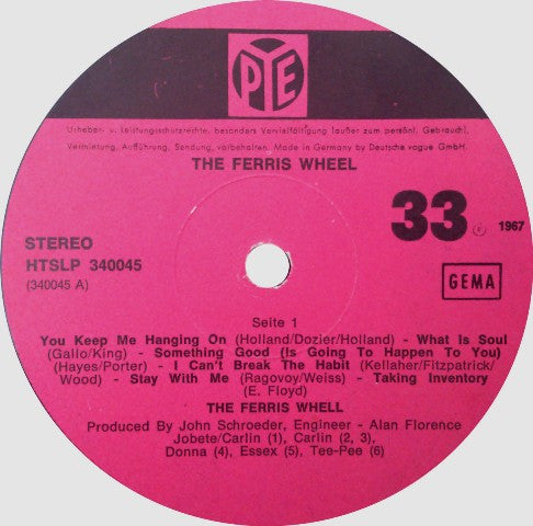 The Ferris Wheel : Can't Break The Habit (LP, Album)