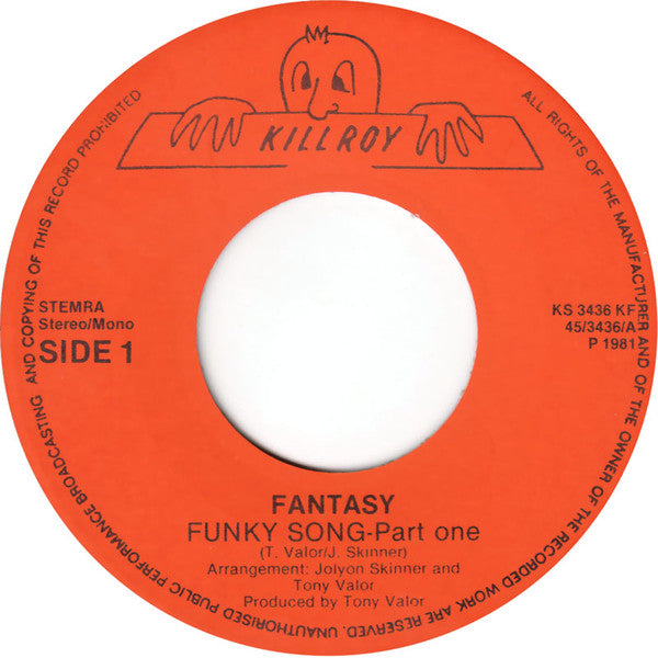 Fantasy (2) : Funky Song (7", Single)
