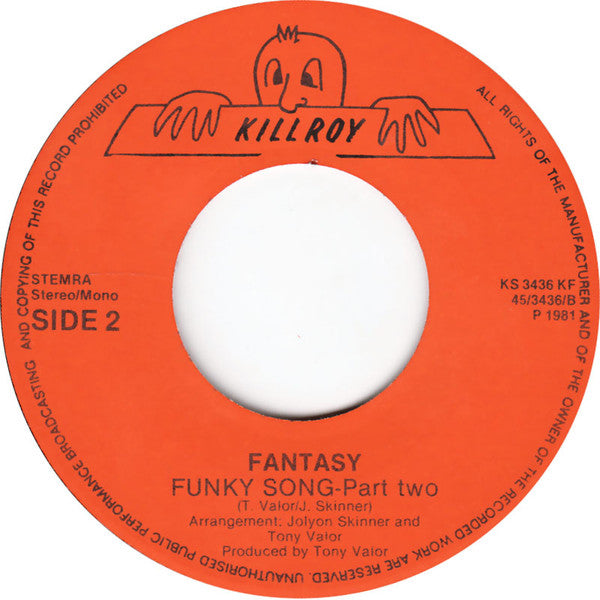 Fantasy (2) : Funky Song (7", Single)