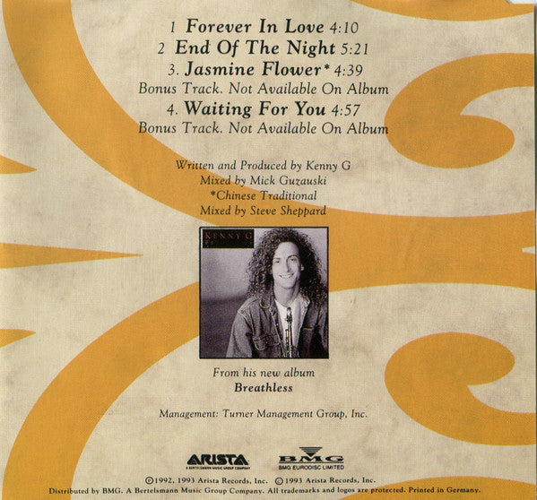 Kenny G (2) : Forever In Love (CD, Maxi)