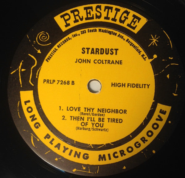 John Coltrane : Stardust (LP, Album, Mono)