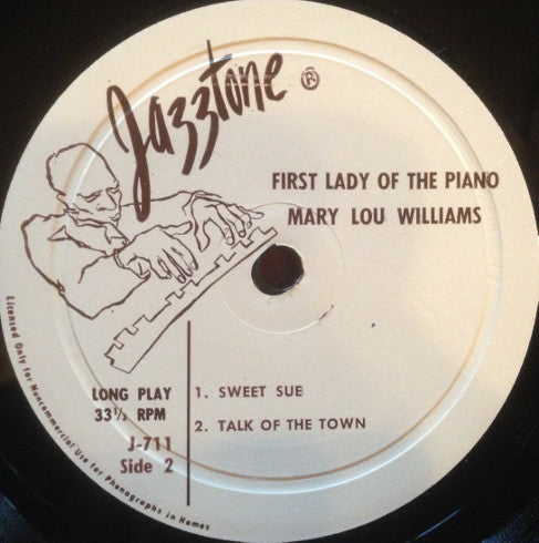Mary Lou Williams : First Lady Of The Piano (7")