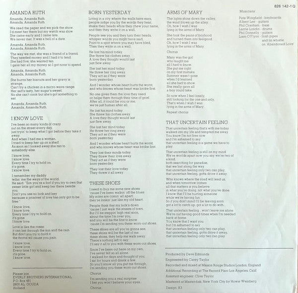 The Everly Brothers* : Born Yesterday (LP, Album)