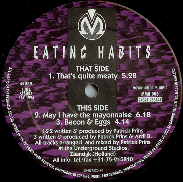 Eating Habits : That's Quite Meaty (12")