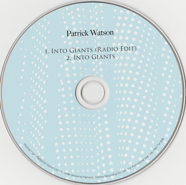 Patrick Watson (2) : Into Giants (CD, Single, Promo)