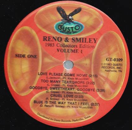 Reno And Smiley : 1983 Collector's Edition. Vol. 1 (LP, Album, Comp)