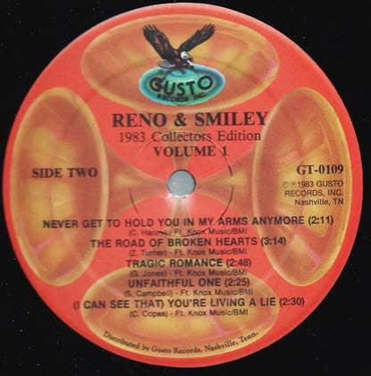 Reno And Smiley : 1983 Collector's Edition. Vol. 1 (LP, Album, Comp)