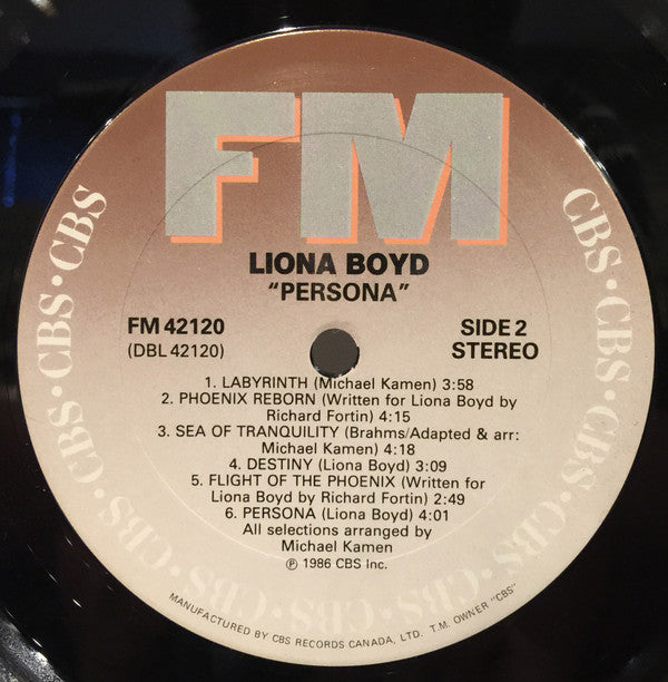 Liona Boyd : Persona (LP, Album)