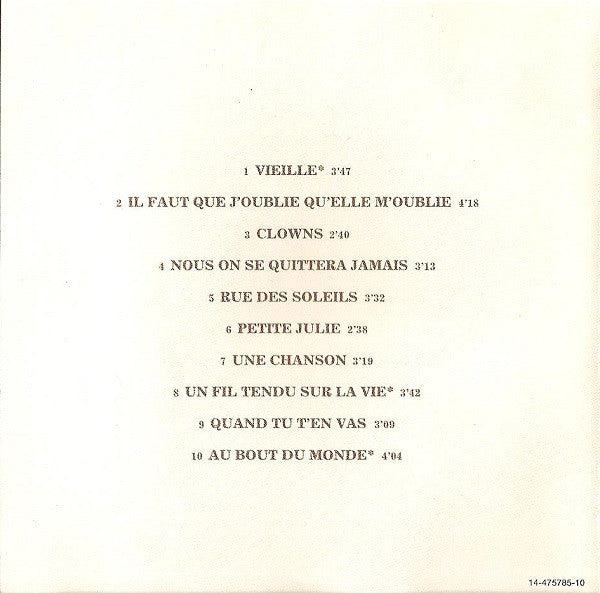 Riccardo Cocciante : Vieille (CD, Album, RE)