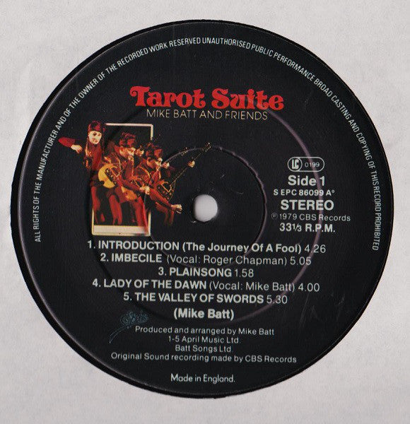 Mike Batt And Friends : Tarot Suite (LP, Album, Gat)