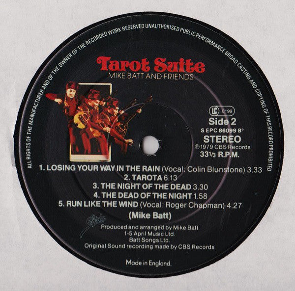 Mike Batt And Friends : Tarot Suite (LP, Album, Gat)