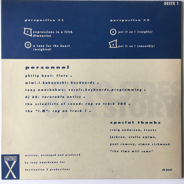 T Plays It Cool : Two Sides Of A Story EP (12", EP, Ltd)