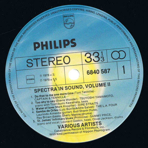 Various : Spectra In Sound - Volume 2 (LP)