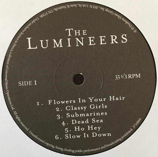 The Lumineers : The Lumineers (LP, Album)