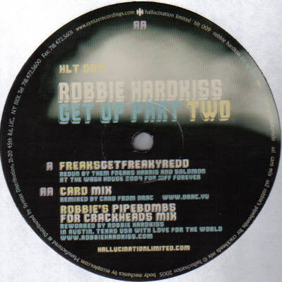 Robbie Hardkiss : Get Up (Part Two) (12")