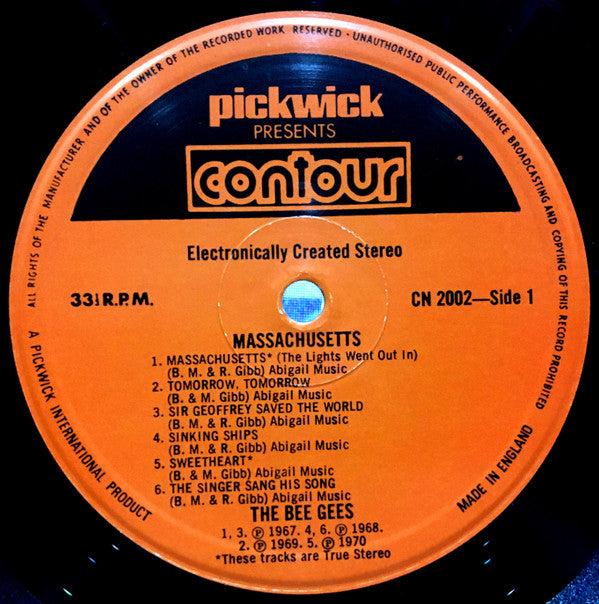 Bee Gees : Massachusetts (LP, Comp, RE)