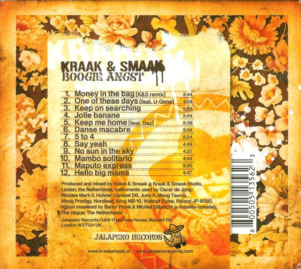 Kraak & Smaak : Boogie Angst (CD, Album)