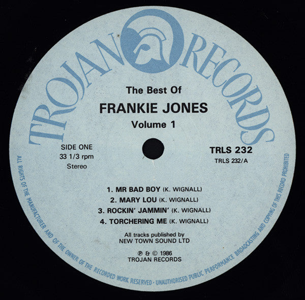 Frankie Jones (2) : Best Of Volume 1 (LP)