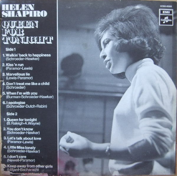 Helen Shapiro : Queen For Tonight (LP, Comp)