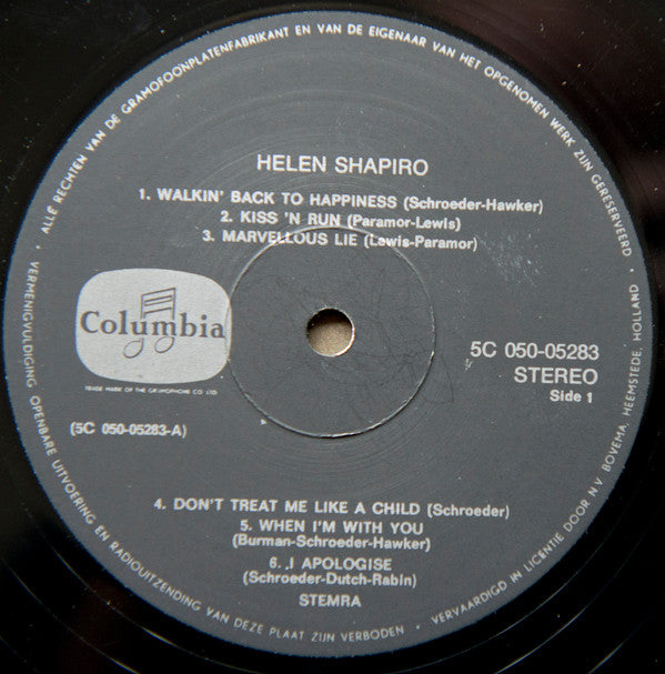 Helen Shapiro : Queen For Tonight (LP, Comp)