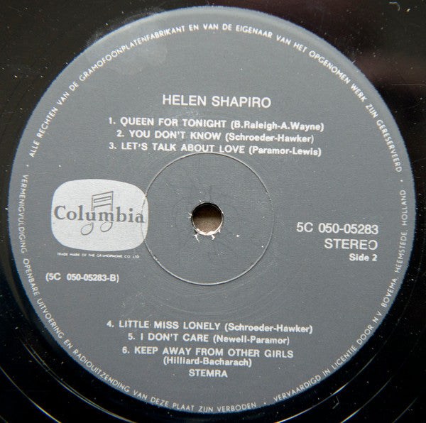 Helen Shapiro : Queen For Tonight (LP, Comp)