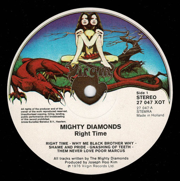The Mighty Diamonds : Right Time (LP, Album, Gat)