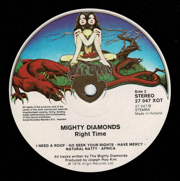 The Mighty Diamonds : Right Time (LP, Album, Gat)