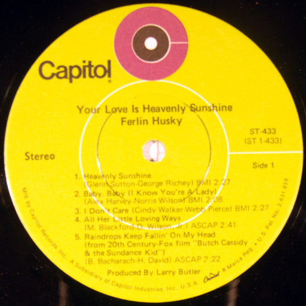 Ferlin Husky : Your Love Is Heavenly Sunshine (LP)