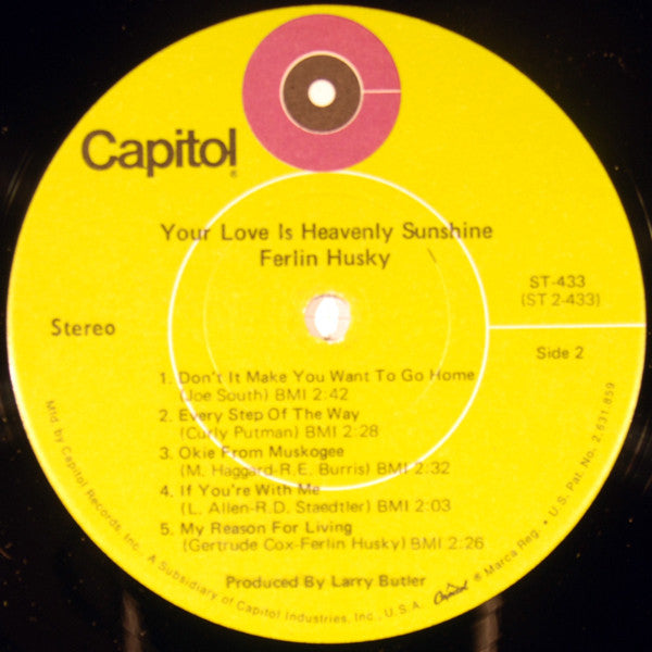 Ferlin Husky : Your Love Is Heavenly Sunshine (LP)