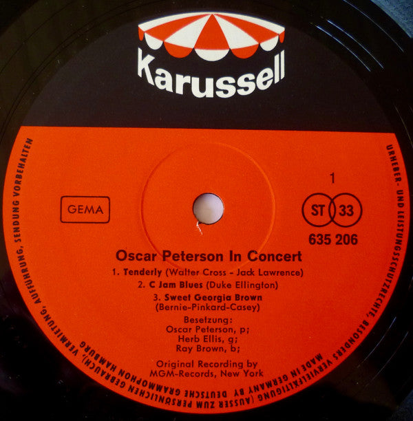 Oscar Peterson : In Concert (LP, Comp)
