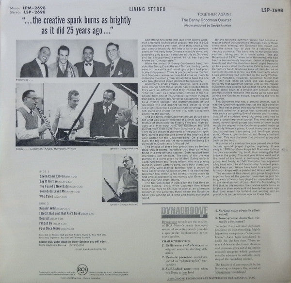 The Benny Goodman Quartet : Together Again! (LP, Album)