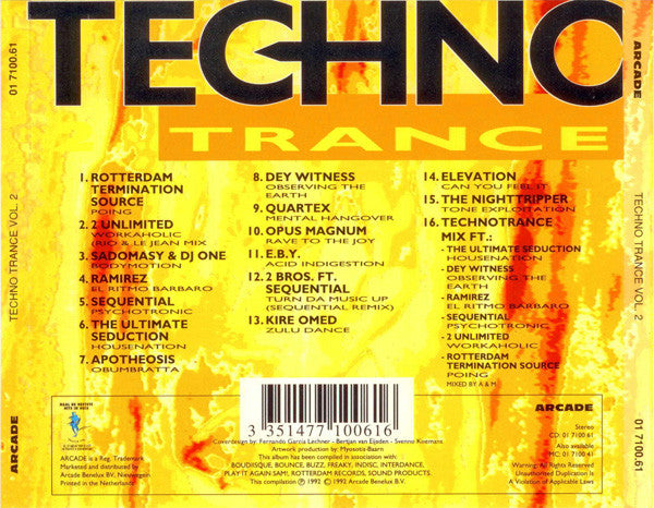 Various : Techno Trance 2 (CD, Comp)