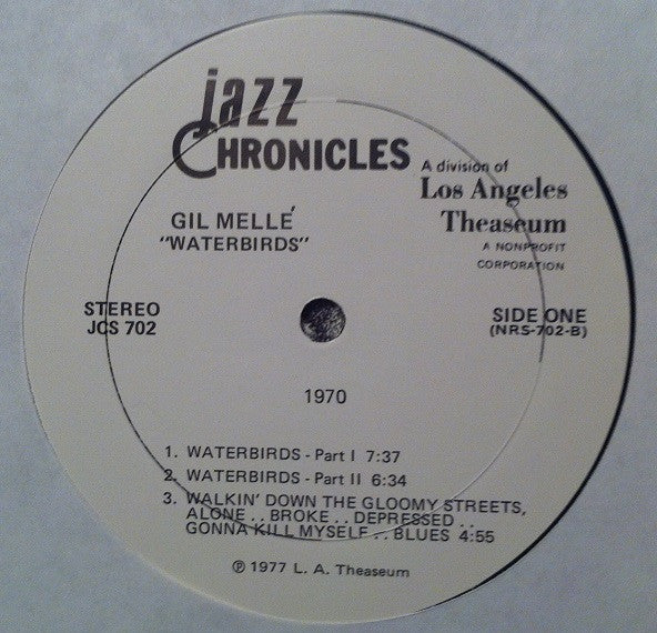 Gil Mellé : Waterbirds (LP, Album, RE)