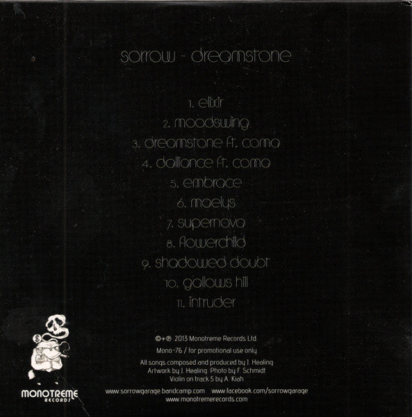 Sorrow (6) : Dreamstone (CD, Album, Promo)