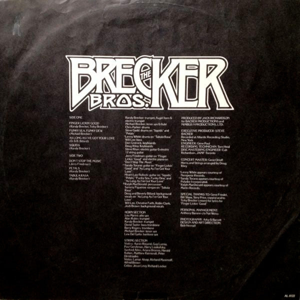 The Brecker Brothers : Don't Stop The Music (LP, Album)