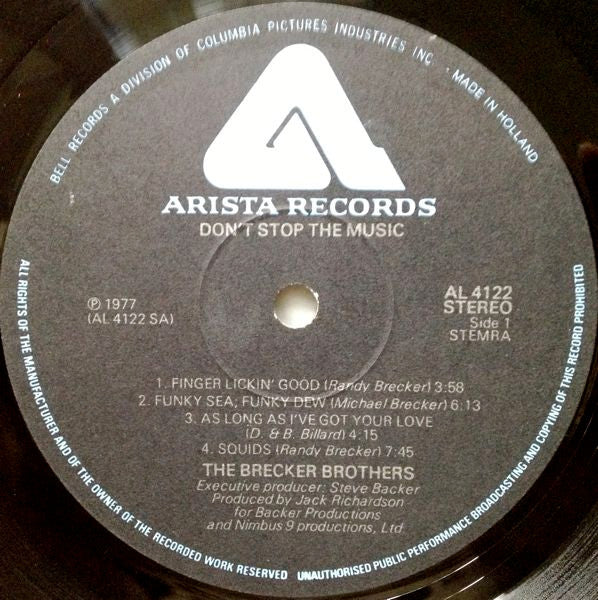 The Brecker Brothers : Don't Stop The Music (LP, Album)