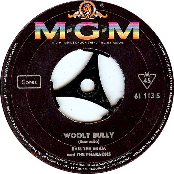 Sam The Sham And The Pharaohs* : Wooly Bully (7", Single, Mono)