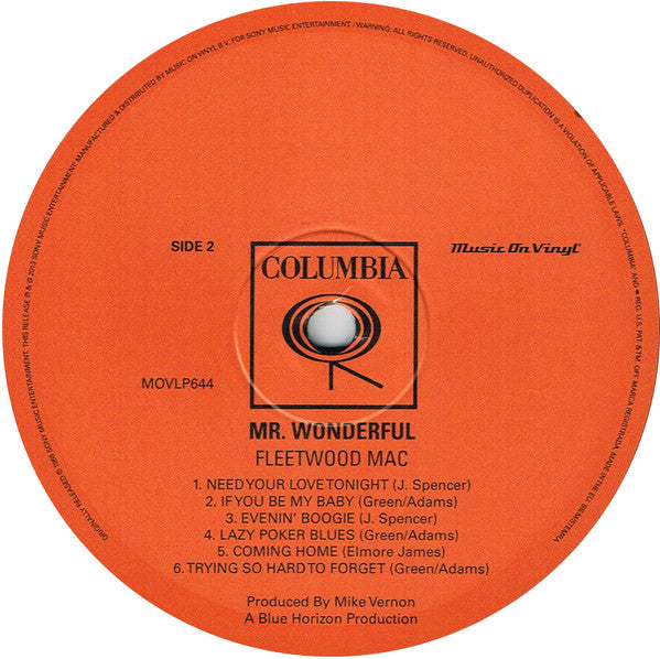 Fleetwood Mac : Mr. Wonderful (LP, Album, RE, RM, 180)