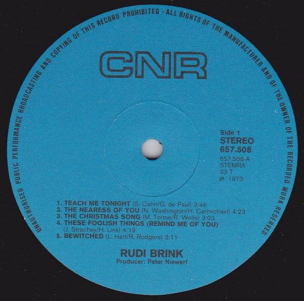 Ruud Brink : Teach Me Tonight (LP, Album)