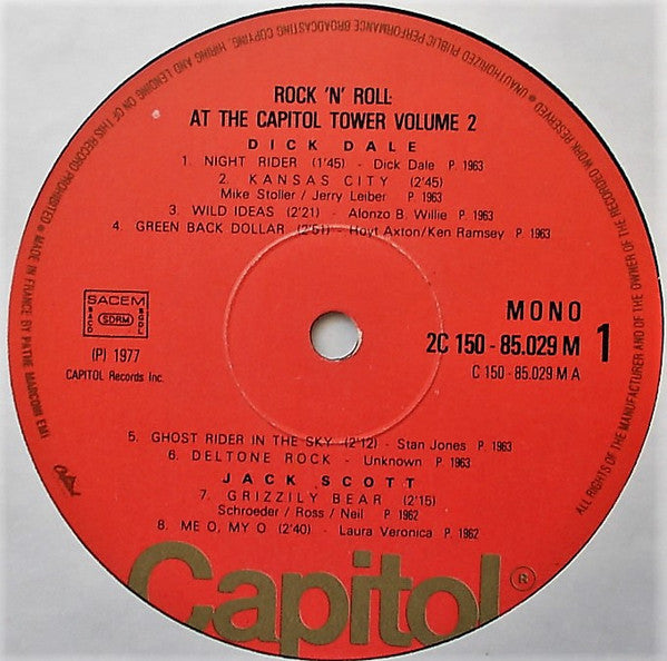 Various : Rock'N'Roll At The Capitol Tower Volume 2 (2xLP, Comp, Mono, Gat)