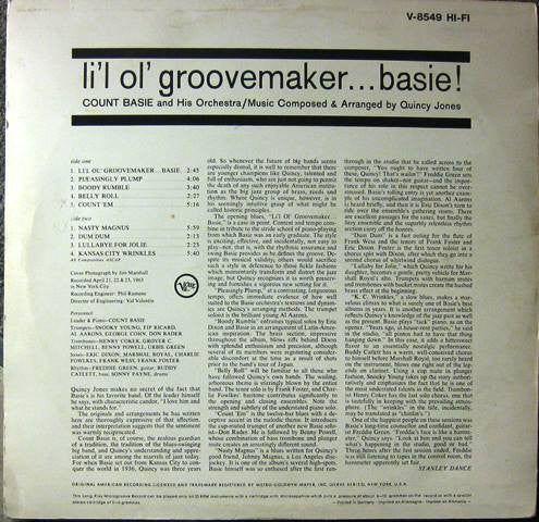 Count Basie Orchestra : Li'l Ol' Groovemaker ... Basie! (LP, Album, Mono)