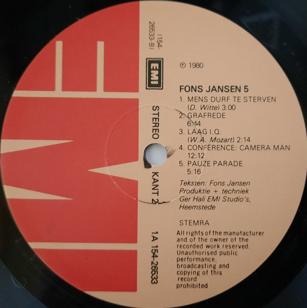 Fons Jansen : Fons Jansen 5 (2xLP, Album)