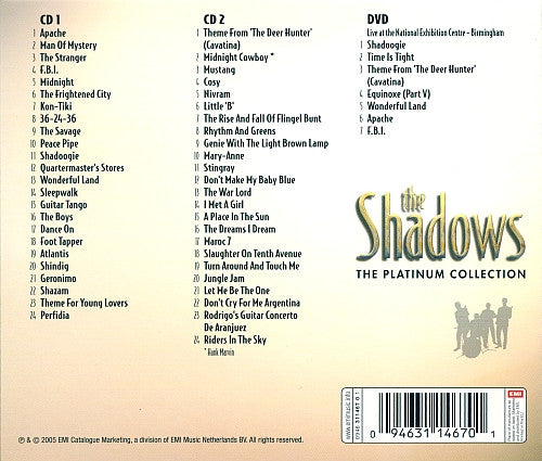 The Shadows : The Platinum Collection (2xCD, Comp, RE + DVD-V)
