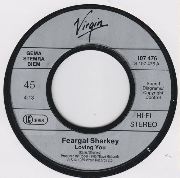 Feargal Sharkey : Loving You (7", Single)