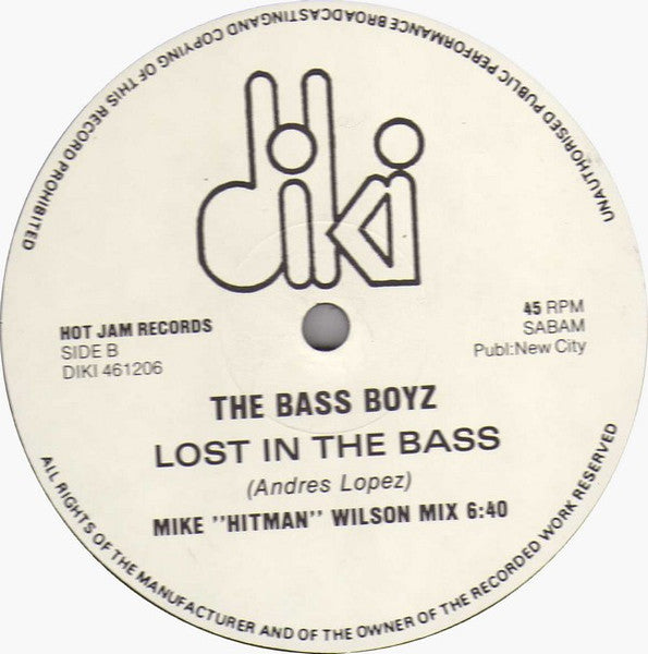 The Bass Boyz : Lost In The Bass (12")